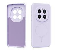 Funda para teléfono Magnetic Case Compatible with Honor Magic 7 Pro, Soft Anti-Scratch Microfiber Lining, Slim Liquid Silicone Shockproof Protective Cover Carcasa trasera para teléfono(Purple)