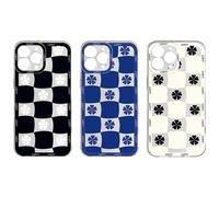 Funda para teléfono moderna con acabado brillante y diseño antideslizante, TPU suave y PC rígido a prueba de golpes para modelos de iPhone