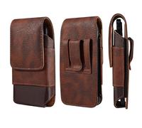 Funda para teléfono móvil con cinturón vertical de piel sintética para hombre para iPhone 17 16 15 14 13 12 11 Pro Max, Samsung Galaxy S25+ S24+ S23+ A55 A54 A53 A25 A34, Nokia 2.4, Xiaomi Redmi Note