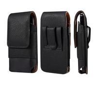 Funda para teléfono móvil con cinturón vertical de piel sintética para hombre para iPhone 17 16 15 14 13 12 11 Pro Max, Samsung Galaxy S25+ S24+ S23+ A55 A54 A53 A25 A34, Nokia 2.4, Xiaomi Redmi Note