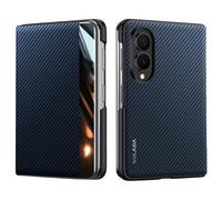 Funda para teléfono móvil con tapa de carbono para Samsung Galaxy Z Fold8 5G View Window magnética
