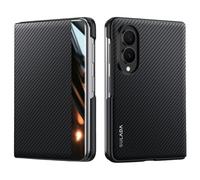 Funda para teléfono móvil con tapa de carbono para Samsung Galaxy Z Fold8 5G, vista con ventana, magnética