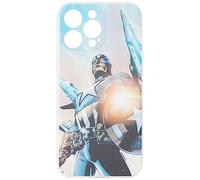 Funda para teléfono móvil de ERT Group para Apple iPhone 14 Pro MAX Original y con Licencia Oficial de Marvel con diseño Captain America 015 Adaptada a la Forma del teléfono móvil, Funda Hecha de TPU