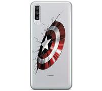 Funda para teléfono móvil de ERT GROUP para Samsung A70 Original y con Licencia Oficial de Marvel con diseño Captain America 023 Adaptada a la Forma del teléfono móvil, parcialmente Transparente