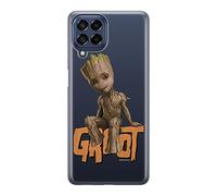 Funda para teléfono móvil de ERT Group para Samsung M33 5G Original y con Licencia Oficial de Marvel con diseño Groot 005 Adaptada a la Forma del teléfono móvil, parcialmente Transparente