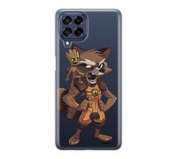 Funda para teléfono móvil de ERT Group para Samsung M33 5G Original y con Licencia Oficial de Marvel con diseño Guardians of The Galaxy 018, parcialmente Transparente