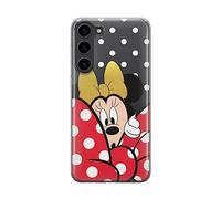 Funda para teléfono móvil de ERT Group para Samsung S23 Plus Original y con Licencia Oficial de Disney con diseño Minnie 015 Adaptada a la Forma del teléfono móvil, parcialmente Transparente