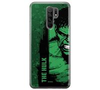 Funda para teléfono móvil de ERT GROUP para Xiaomi REDMI 9 Original y con Licencia Oficial de Marvel con diseño Hulk 001 Perfectamente Adaptada a la Forma del teléfono móvil, Funda Hecha de TPU