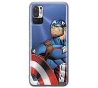 Funda para teléfono móvil de ERT Group para Xiaomi REDMI Note 10 5G / Poco M3 Pro Original y con Licencia Oficial de Marvel con diseño Captain America 011, parcialmente Transparente
