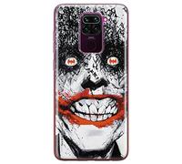 Funda para teléfono móvil de ERT GROUP para Xiaomi REDMI NOTE 9 original y con licencia oficial de DC con diseño Joker 007 perfectamente adaptada a la forma del teléfono móvil, funda hecha de TPU