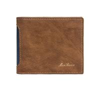 Funda para teléfono móvil Note 9 Cartera Moda Color Blocking Short Wallet Hombre Open Purse Multiple Card Slots Clutch Bag Klein Monederos Mujer Plata, b, talla única