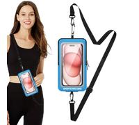 Funda para teléfono móvil para correr, bolso de muñeca, correas de teléfono de 17,78 cm, bolsa de transporte impermeable para la muñeca, accesorios de viaje, perfecto para correr y actividades al aire