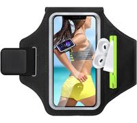 Funda para teléfono móvil, para correr, con auriculares, brazalete deportivo, universal, para correr