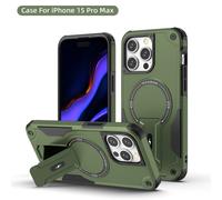 Funda para teléfono móvil Stealth con soporte magnético, compatible con iPhone 15, con cordón, carga ilimitada y protección anticaída.