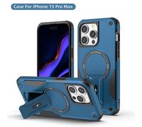 Funda para teléfono móvil Stealth con soporte magnético, compatible con iPhone 15, con cordón, carga ilimitada y protección anticaída.