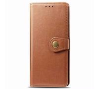 Funda para teléfono Realme C75 4G, 3D, a prueba de golpes, piel sintética, absorción de golpes, funda protectora magnética de TPU con ranuras para tarjetas, color marrón