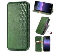 Funda para teléfono Realme C75 4G, 3D, a prueba de golpes, piel sintética, absorción de golpes, funda protectora magnética de TPU con ranuras para tarjetas, color verde