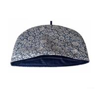 Funda para tetera que conserva el calor hecha de tela estampada de algodón con relleno de poliéster, se adapta a teteras de 28 cm de ancho y 23 cm de alto, diseñada para protección contra el polvo y