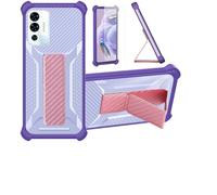Funda para Thomson Origin 679 Lagoon Funda Carcasa Case Cover [con Protector de Pantalla de Cristal Templado] Híbrida [Soporte Plegable Magnético] [Esmerilado antihuellas] Púrpura
