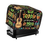 Funda para tostadora de 2 rebanadas de cocina con bolsillos, protección contra el polvo y las huellas dactilares