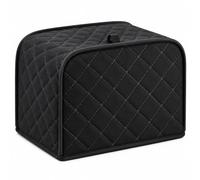 Funda para Tostadora Negra para Ariete Capri 0155 2020-2026, Cubierta Acolchada con Asa, Protector Antipolvo para Tostadoras de 2 y 4 Rebanadas,A 30x20x20cm