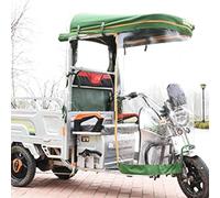 Funda para Triciclo eléctrico, Funda para Todo Tipo de Clima, Toldo De Lona con Tiras Reflectantes, Resistente al Viento, para Triciclo eléctrico de Reparto(Green,120cm/47.2in)