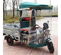 Funda para Triciclo eléctrico, Funda para Todo Tipo de Clima, Toldo De Lona con Tiras Reflectantes, Resistente al Viento, para Triciclo eléctrico de Reparto(Blue,120cm/47.2in)