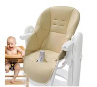 Funda Para Trona Campsie, Cojín Para Silla Alta Para Bebé, Cuero PU Beige, Funda Y Cómoda Para Asiento De Silla Alta
