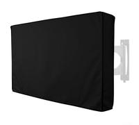 Funda para TV al aire libre, 600D, impermeable, antirayos UV y a prueba de nieve, para tamaños de 22 a 65 pulgadas, con bolsillo de almacenamiento para control remoto para uso durante todo el año (40