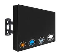 Funda para TV de 40 a 42 pulgadas, tela Oxford 600D con revestimiento de poliuretano, cubierta impermeable, resistente al polvo y a la intemperie, adecuada con soportes estándar