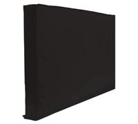 Funda para TV de Exterior 96x62x13cm PVC Poliéster negra | Cubierta con Film Transparente, Bolsillo para Mando, Cierre Hook And Loop, Uso en Patio