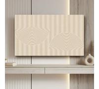 Funda Para TV De Interior Protector De Pantalla Antipolvo De 32"-100" Para Pantallas LED Y LCD, Funda Decorativa Para Monitores De Escritorio, Curvos O De Pared-Khaki-3||90-inch [205cm x 121cm]