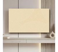 Funda Para Tv Funda Antipolvo Para Interiores 32"-100", Protector De Pantalla Elástico Para Televisores Y Monitores LED/LCD, Para Pantallas De Escritorio O Curvas-Khaki-5||90-inch [205cm x 121cm]