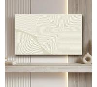 Funda Para Tv Funda Antipolvo Para Televisor De Interior, Protector Elástico De Cobertura Total Para Pantalla De TV LCD/LED Y Monitores De Escritorio O Curvos-Beige-2||90-inch [205cm x 121cm]