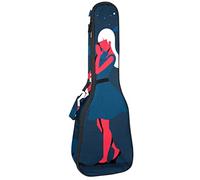 Funda para ukelele de concierto Couple In Love Marry Me Pattern Ukulele Bolsa para niñas Soprano Ukulele Mochila con correas ajustables y velcro fijable de 26 pulgadas