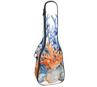 Funda para ukelele de concierto, diseño de Mardi Gras, símbolos navideños, cuerdas de cuentas, suave, gruesa, acolchada, 10 mm de grosor, acolchado de esponja, Multicolor 09, 25.9x9x3.1in/66x23x8cm