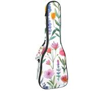 Funda para ukelele de concierto, diseño de rana con varios corazones, suave, gruesa, acolchada, 10 mm de grosor, acolchado de esponja, Multicolor 06, 25.9x9x3.1in/66x23x8cm, Organizador de bolsas