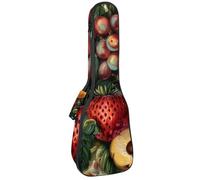 Funda para ukelele de concierto, diseño de rana con varios corazones, suave, gruesa, acolchada, 10 mm de grosor, acolchado de esponja, Multicolor 05, 25.9x9x3.1in/66x23x8cm, Organizador de bolsas