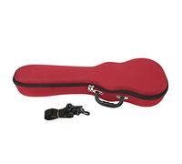 Funda para ukelele, mochila de tela de poliéster endurecida, caja de transporte gruesa para 23/24 pulgadas (23/24 pulgadas, rojo)