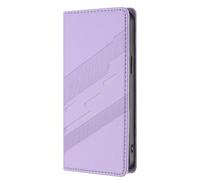 Funda para Ulefone Note 20 Pro, a prueba de golpes, de piel sintética, con empalme 3D, funda protectora delgada con soporte magnético para tarjetas para Ulefone Note 20 Pro, color morado claro