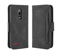 Funda para Ulefone Note 8P,Retro Magnetic Flip Case,Diseño de Cartera de Cuero PU con Ranuras para Tarjetas extraíbles -Black