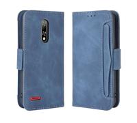 Funda para Ulefone Note 8P,Retro Magnetic Flip Case,Diseño de Cartera de Cuero PU con Ranuras para Tarjetas extraíbles -Blue