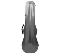 Funda para violín Caja de violín 4/4 fibra carbono for hombro, ligera, con medidor humedad incorporado, accesorios viaje portátiles(Black)