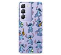 Funda para Vivo V40 SE 5G Oficial de Lilo & Stitch Patron Transparente para Proteger tu móvil. Carcasa para Vivo de Silicona Flexible con Licencia Oficial de Disney