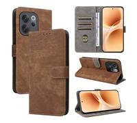 Funda para Vivo V70 5G/V70 Elite 5G, [Tecnología de Bloqueo RFID] Fundas de Billetera, Funda Vivo V70 5G/V70 Elite 5G con [Soporte]-Marrón