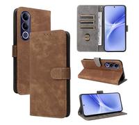 Funda para Vivo V70 FE 5G, [Tecnología de Bloqueo RFID] Fundas de Billetera, Funda Vivo V70 FE 5G con [Soporte]-Marrón