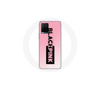 Funda para Vivo Y21s 2021 / Y21 2021 Blackpink Grupo de K-pop Logo Negro Rosa Fondo Rosa