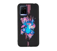 Funda para Vivo Y21S - Y33s - Y21 Oficial de Stitch Babas Silicona Líquida Negra para Proteger tu móvil. Elige el Tipo de Carcasa Que más te guste con Licencia Oficial de Disney