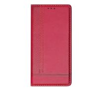 Funda para Vivo Y33S 4G, funda de cuero en relieve para hombres, mujeres y niñas, con ranuras para tarjetas, a prueba de golpes, para Vivo Y33S 4G, color rojo