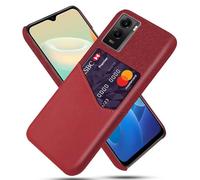 Funda para Vivo Y55s 5G,Antideslizante,Protección contra caídas de 360°,Resistencia a Las Huellas Digitales,Eestuche de Cuero de Lienzo y PU con 1 Ranura para Tarjetas detrás-Red